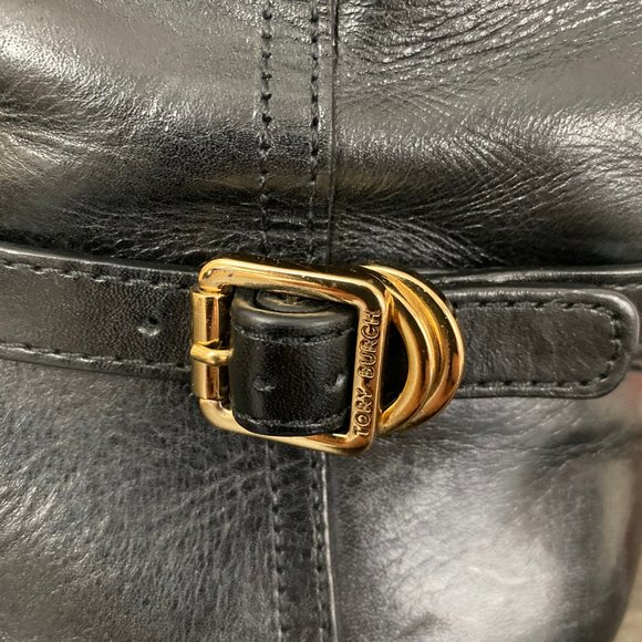 Tory Burch Black Leather Boots - Picture 4 of 9